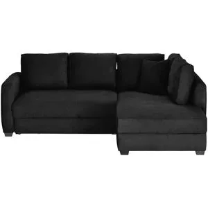 Bobb Ecksofa mit Boxspringpolsterung  Lisa de Luxe ¦ schwarz ¦ Maße (cm): B: 235