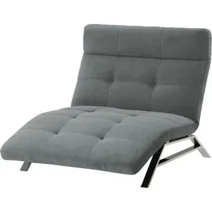 Höffner Relaxliege  Riva ¦ grau ¦ Maße (cm): B: 120 H: 113 T: 198.0