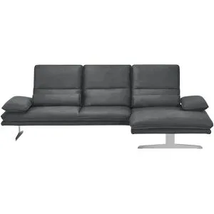 W.SCHILLIG Ecksofa aus Mikrofaser Broadway ¦ grau