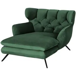 Jette Home Longseat-Sessel Samt Caldara ¦ grün ¦ Maße (cm): B: 130 H: 95 T: