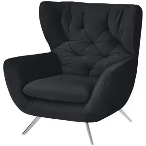 Jette Home Hochlehnsessel  Caldara ¦ schwarz ¦ Maße (cm): B: 110 H: 106 T: 95.0