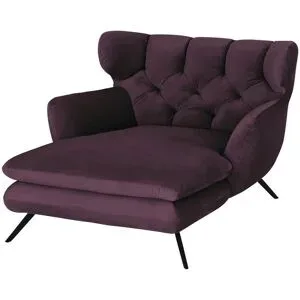 Jette Home Longseat-Sessel Samt Caldara ¦ lila/violett ¦ Maße (cm): B: 130 H: 95