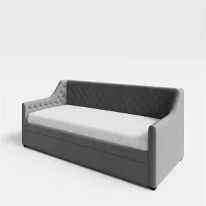 Höffner Schlafsofa  Hayle ¦ grau ¦ Maße (cm): B: 110 H: 96,5