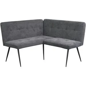 Höffner Eckbank  Nash ¦ grau ¦ Maße (cm): B: 133,5 H: 88 T: 133.0