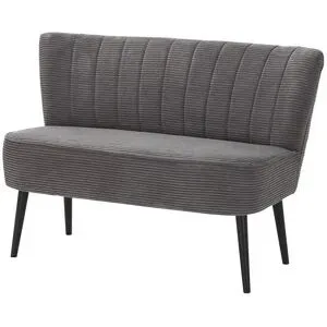 Höffner Cord - Polsterbank  Noah ¦ grau ¦ Maße (cm): B: 130 H: 87 T: 71.0