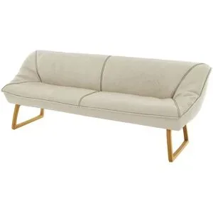 Koinor Polsterbank Leder Alino ¦ beige ¦ Maße (cm): B: 188 H: 89 T: 77.0