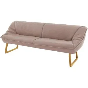 Koinor Polsterbank Leder Alino ¦ rosa/pink ¦ Maße (cm): B: 228 H: 89 T: 77.0