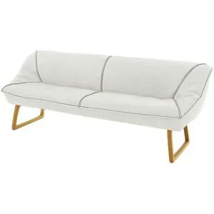 Koinor Polsterbank Leder Alino ¦ weiß ¦ Maße (cm): B: 228 H: 89 T: 77.0