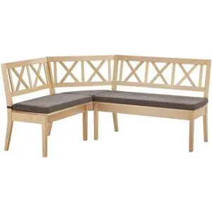Woodford Eckbank massiv Olivia ¦ braun ¦ Maße (cm): H: 90