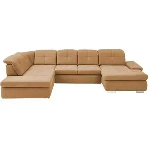 Lounge Collection Wohnlandschaft aus Mikrofaser Affair ¦ braun ¦ Maße (cm): B: