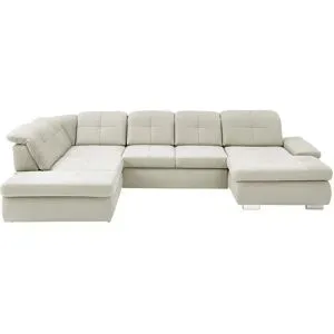 Lounge Collection Wohnlandschaft aus Mikrofaser Affair ¦ weiß ¦ Maße (cm): B: