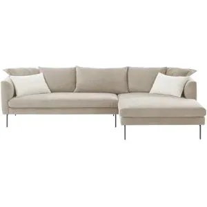 Gray & Jones Ecksofa aus Cord Tierra Fuego ¦ grau ¦ Maße (cm): B: 284 T: 178.0