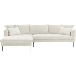 Gray & Jones Ecksofa aus Cord Tierra Fuego ¦ weiß ¦ Maße (cm): B: 284 T: 178.0