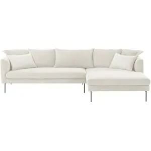 Jette Home Ecksofa aus Cord Tierra Fuego ¦ weiß ¦ Maße (cm): B: 284 T: 178.0