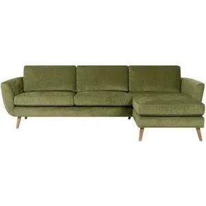 Soho Ecksofa  Smilla ¦ grün ¦ Maße (cm): B: 274 H: 85 T: 156.0