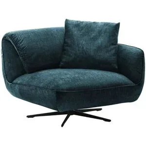 pop Drehsessel aus Flachgewebe Ventus ¦ blau ¦ Maße (cm): B: 101 H: 111 T: 98.0