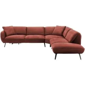 pop Ecksofa  Ventus ¦ rot ¦ Maße (cm): B: 304
