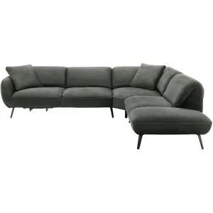 pop Ecksofa  Ventus ¦ grau ¦ Maße (cm): B: 304