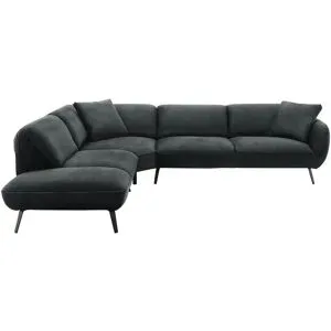 pop Ecksofa  Ventus ¦ schwarz ¦ Maße (cm): B: 304