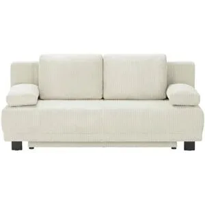 Höffner Schlafsofa aus Cord Luna ¦ beige ¦ Maße (cm): B: 200 H: 89 T: 96.0