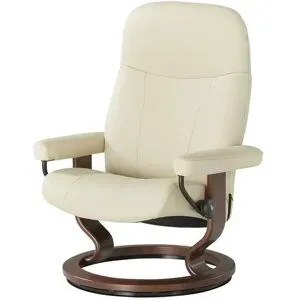 Stressless Relaxsessel aus Echtleder Garda M ¦ creme ¦ Maße (cm): B: 76 H: 100