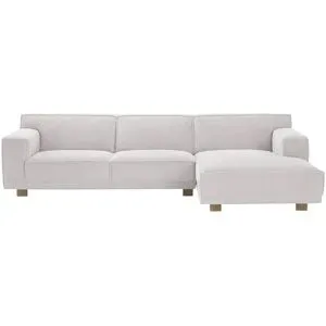 Soho Ecksofa Cord Weiß Trenisha ¦ beige ¦ Maße (cm): B: 301 H: 74 T: 160.0