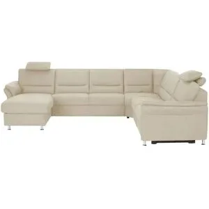 meinSofa Wohnlandschaft  Donald ¦ beige ¦ Maße (cm): B: 330 H: 89 T: 262.0