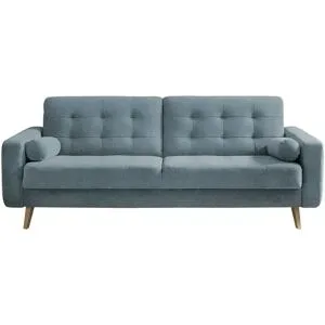 Höffner Schlafsofa mit Bettkasten Fjord ¦ blau ¦ Maße (cm): B: 226 H: 88 T: 90.0