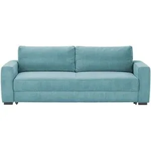 Höffner Querschläfer mit Schlaffunktion Lindsey ¦ blau ¦ Maße (cm): B: 244 H: 92 T: