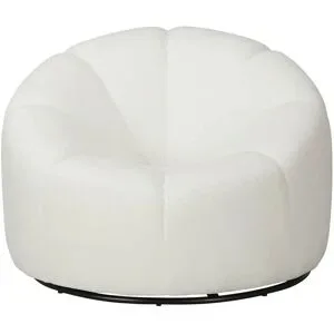 Höffner Loungesessel drehbar Swifel ¦ weiß ¦ Maße (cm): H: 70  Ø: 97