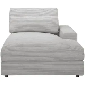 Höffner Element Ottomane mit Armlehne rechts Branna ¦ grau ¦ Maße (cm): B: 116 H: 88 T: