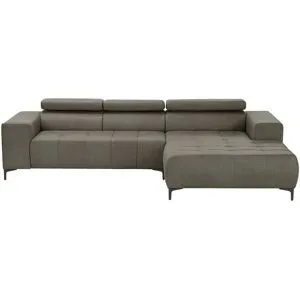 switch Ecksofa aus Mikrofaser Caro ¦ grau ¦ Maße (cm): B: 289 H: 93 T: 175.0