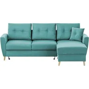 Höffner Ecksofa  Carla ¦ türkis/petrol ¦ Maße (cm): B: 230 H: 93 T: 159.0
