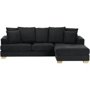 Soho Ecksofa  Franka ¦ schwarz ¦ Maße (cm): B: 268 H: 87 T: 161.0
