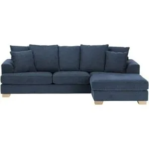Soho Ecksofa  Franka ¦ blau ¦ Maße (cm): B: 268 H: 87 T: 161.0