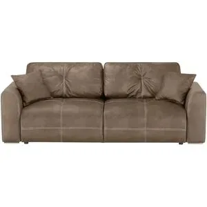 uno Schlafsofa aus Mikrofaser Diego ¦ braun ¦ Maße (cm): B: 245 H: 85 T: 115.0