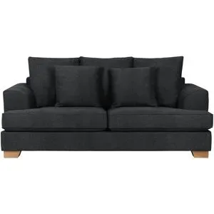 Soho Sofa  Franka ¦ schwarz ¦ Maße (cm): B: 199 H: 87 T: 103.0