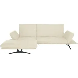 Koinor Ecksofa aus Flachgewebe Francis ¦ creme ¦ Maße (cm): B: 284 H: 93 T: