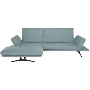 Koinor Ecksofa aus Flachgewebe Francis ¦ blau ¦ Maße (cm): B: 284 H: 93 T: 159.0