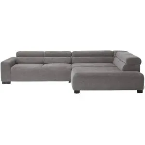 Jette Home Ecksofa aus Cord Jette Flirt ¦ grau ¦ Maße (cm): B: 311 H: 84 T: