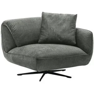 pop Drehsessel aus Flachgewebe Ventus ¦ grau ¦ Maße (cm): B: 101 H: 111 T: 98.0