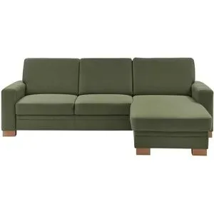 meinSofa Ecksofa  Uli-S ¦ grün ¦ Maße (cm): B: 248 H: 90 T: 163.0