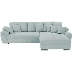 Bobb Ecksofa  Farina ¦ blau ¦ Maße (cm): B: 323 H: 92 T: 222.0