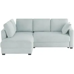 Bobb Ecksofa mit Boxspringpolsterung  Lisa de Luxe ¦ blau ¦ Maße (cm): B: 235 H: