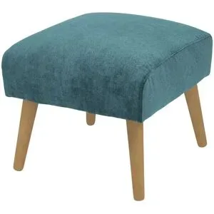 Soho Polsterhocker  Jolyn ¦ türkis/petrol ¦ Maße (cm): B: 49 H: 45 T: 49.0