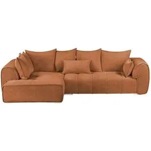 uno Ecksofa beidseitig montierbar London ¦ kupfer ¦ Maße (cm): B: 320 H: 72 T: