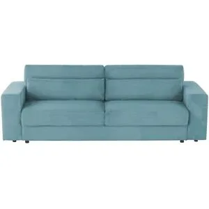 Höffner Big Sofa mit Schlaffunktion  Branna ¦ türkis/petrol ¦ Maße (cm): B: 250 H: 101