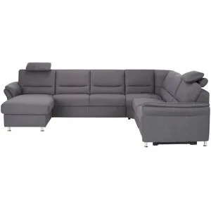meinSofa Wohnlandschaft  Donald ¦ grau ¦ Maße (cm): B: 330 H: 89 T: 262.0