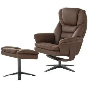 uno Drehsessel mit Hocker  Henry ¦ creme
