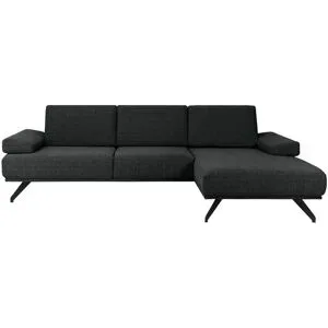 Soho Ecksofa  Gemma ¦ schwarz ¦ Maße (cm): B: 282 H: 84 T: 166.0